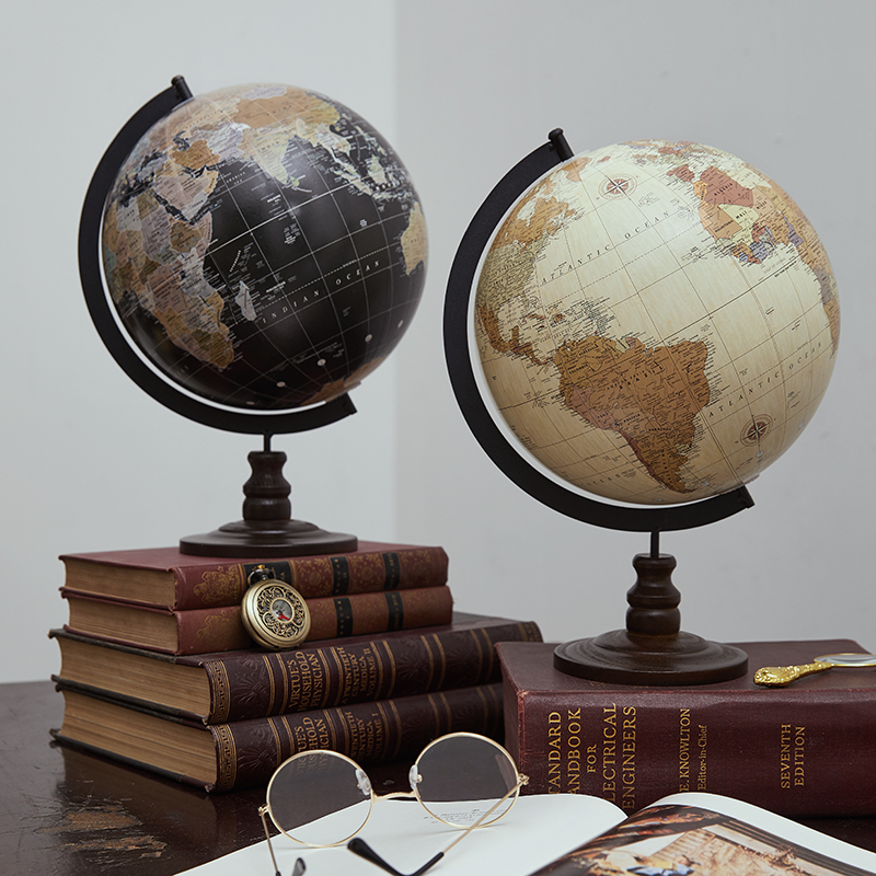 Office Furniture Wholesale - Globe débareuropéen vintage, globe débaren bois,