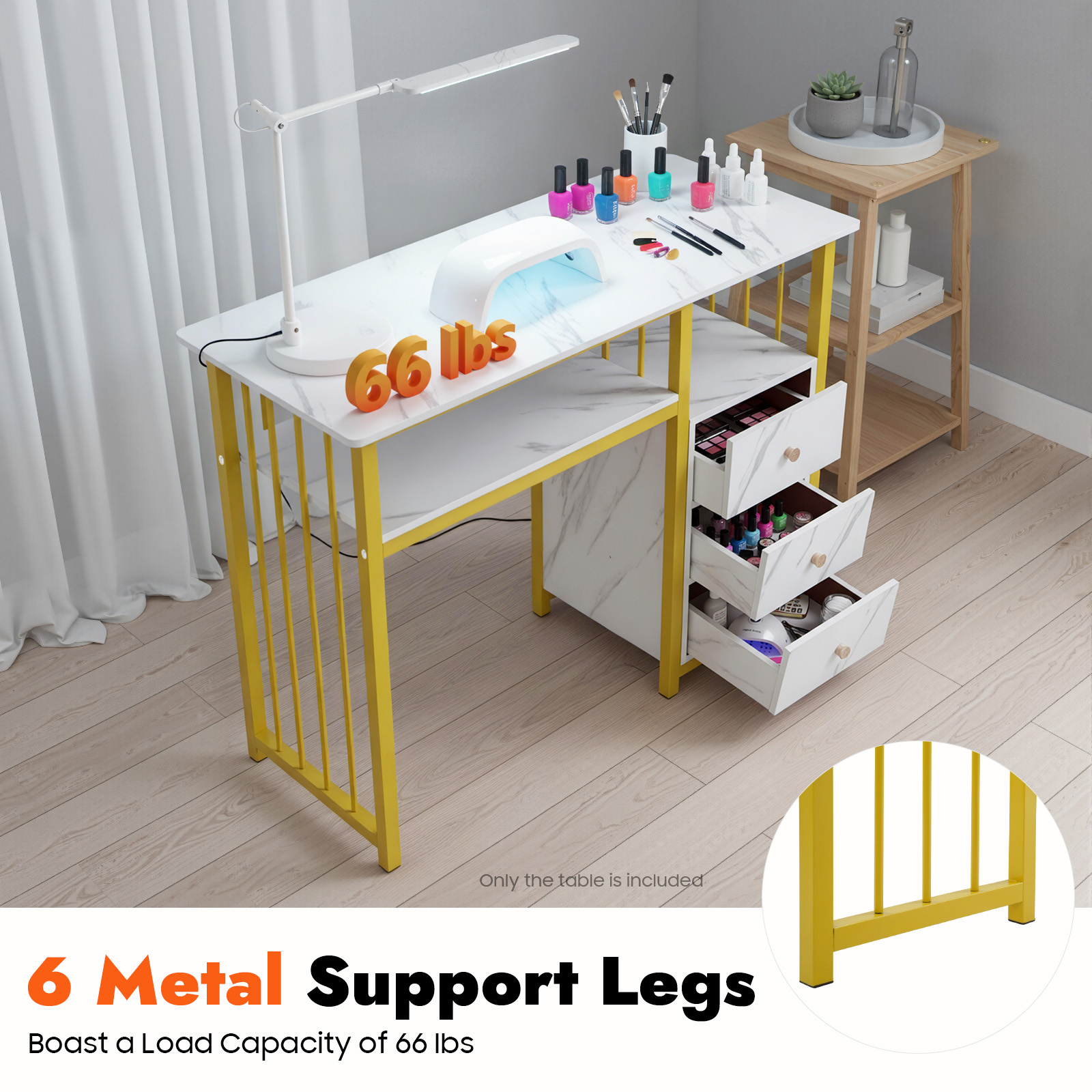Table de manucure à texture ma - Office Furniture Wholesale avis et prix